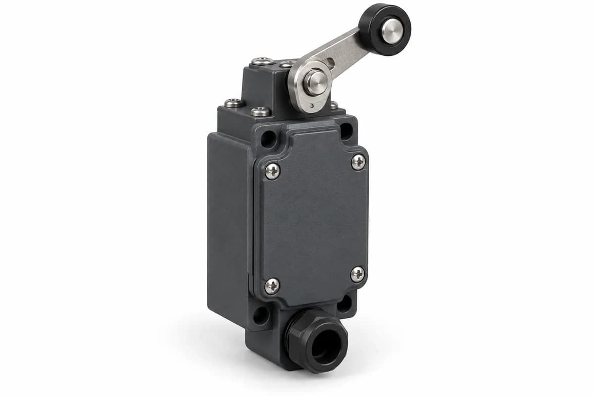 Illustration of a Omron limit switche; not a photograph of D4N-1122