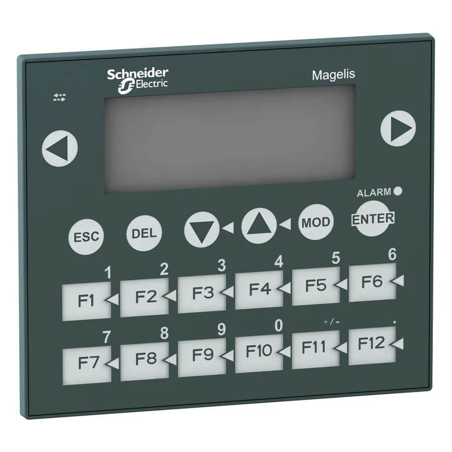 Schneider Electric XBTR411 small panel with keypad - matrix screen - G-O-R - 122 x 32 pixels - 24 V DC, Schneider Electric product photo